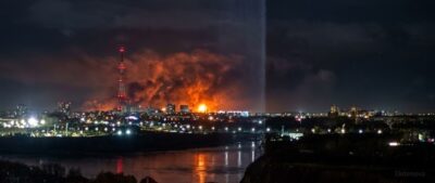 Атака дронів на промисловий об'єкт в Омську